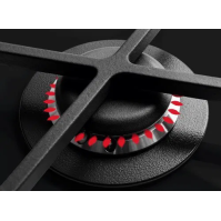 Plynová varná deska Amica DP 6411 LZBG, 4 plotýnky, 59 cm, černá