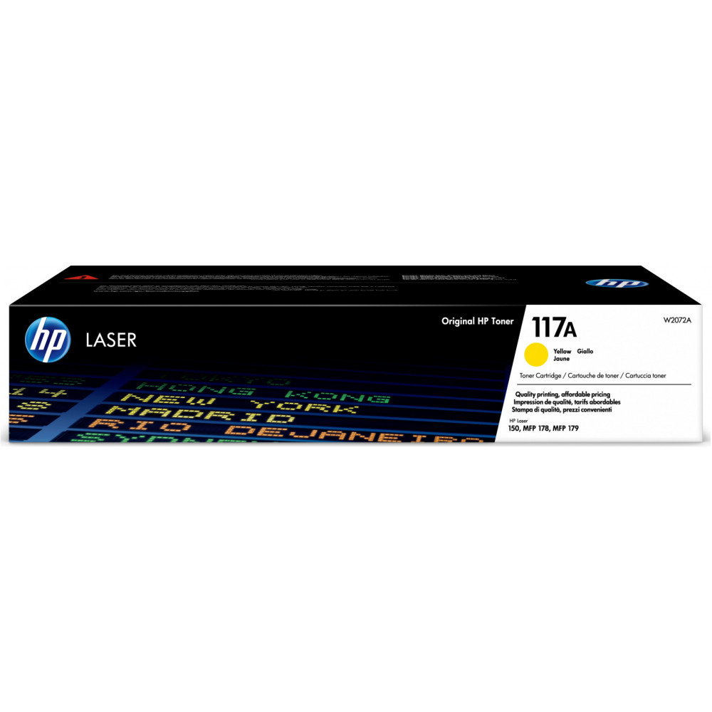 Toner HP HP 117A, yellow (žlutý), 700 stran, originální, W2072A