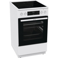 Sklokeramický sporák Gorenje GECS5C60WPA, A, 50 cm, 70 l, 11 funkcí, bílá
