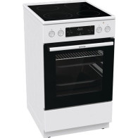 Sklokeramický sporák Gorenje GECS5C60WPA, A, 50 cm, 70 l, 11 funkcí, bílá
