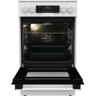 Sklokeramický sporák Gorenje GECS5C60WPA, A, 50 cm, 70 l, 11 funkcí, bílá