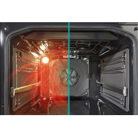 Sklokeramický sporák Gorenje GECS5C60WPA, A, 50 cm, 70 l, 11 funkcí, bílá