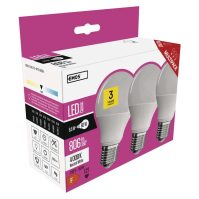 LED žárovka E27, 8,5 W (60 W), Classic A60, 806 lm, neutrální bílá, 3 ks