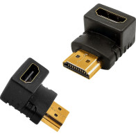 Lomená redukce MKF-1232 HDMI/HDMI 90°, V2.0, černá