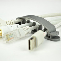 Organizace kabelů, organizátor, svorky, MKF-UK04, černé, 10 ks