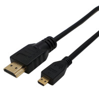 Propojovací HDMI / micro HDMI kabel MKF-101352/1,8m, V2.0, 18 Gb/s, 3D, 1080p, Hight speed, 1,8 m