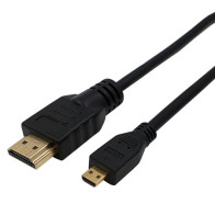 Propojovací HDMI / micro HDMI kabel MKF-101352/1,8m, V2.0, 18 Gb/s, 3D, 1080p, Hight speed, 1,8 m
