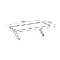 Police na TV MKF MKF-SHELF21, pro Set-Top-Box, ovladače a drobnou elektroniku