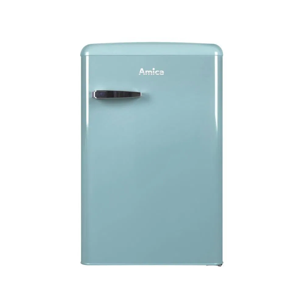 Chladnička Amica Retro VT 862 AL, E, 86 cm, 93/13 l, tyrkysová (modrá)