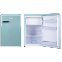 Chladnička Amica Retro VT 862 AL, E, 86 cm, 93/13 l, tyrkysová (modrá)