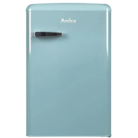 Chladnička Amica Retro VT 862 AL, E, 86 cm, 93/13 l, tyrkysová (modrá)