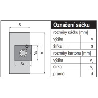 Jolly D2MAX - textilní sáčky do vysavačů AEG; ETA a dalších, antibakteriální, 4 ks