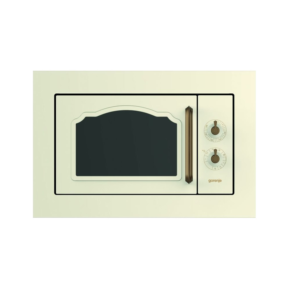 Vestavná mikrovlnná trouba Gorenje BM235CLI, 23 l, 800 W, gril, béžová