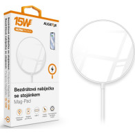 Bezdrátová nabíječka Aligator AMS01WT Magsafe, Mag-Pad, 15 W, bílá