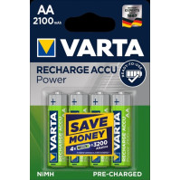 Nabíjecí baterie Varta Power AA 2100 mAh, 4 ks, 56706101404