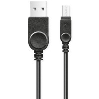 Kabel Aligator Micro USB s prodlouženým konektorem, 1 m (DAKAMUOUT), černý