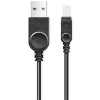 Kabel Aligator Micro USB s prodlouženým konektorem, 1 m (DAKAMUOUT), černý