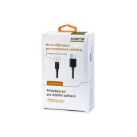 Kabel Aligator Micro USB s prodlouženým konektorem, 1 m (DAKAMUOUT), černý