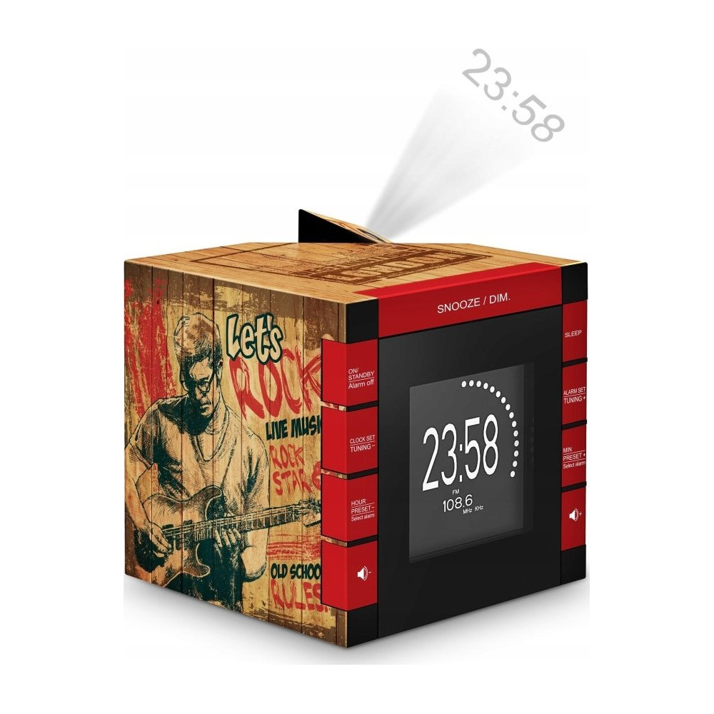 Radiobudík Bigben RR70PROCKWOOD, FM tuner, Sleep