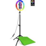 Sada Connect IT Streaming Box Selfie10RGB kruhové světlo pro streamování, YouTube, TikTok natáčení (CLI-5000-SM)