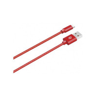 Datový kabel Aligator Premium USB/USB-C, 1 m, 2A (DATKP12), červený