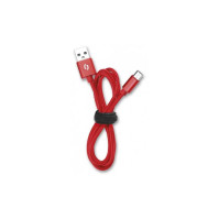 Datový kabel Aligator Premium USB/USB-C, 1 m, 2A (DATKP12), červený