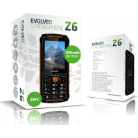 Telefon Evolveo StrongPhone Z6, 3GB/32GB, vodotěsný, odolný, Dual SIM, oranžový