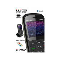 Telefon pro seniory WG 8 C, Seniorphone/WG8, černý