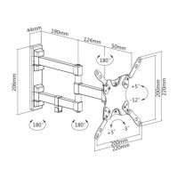 Držák TV AQ Vision OKDR22R, rameno / pro TV 13" - 42"