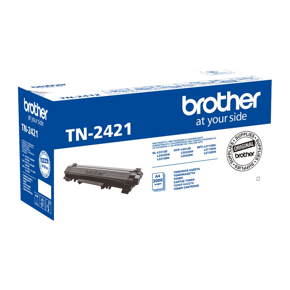 Toner Brother TN-2421, originální, 3000 stran (TN2421), černý