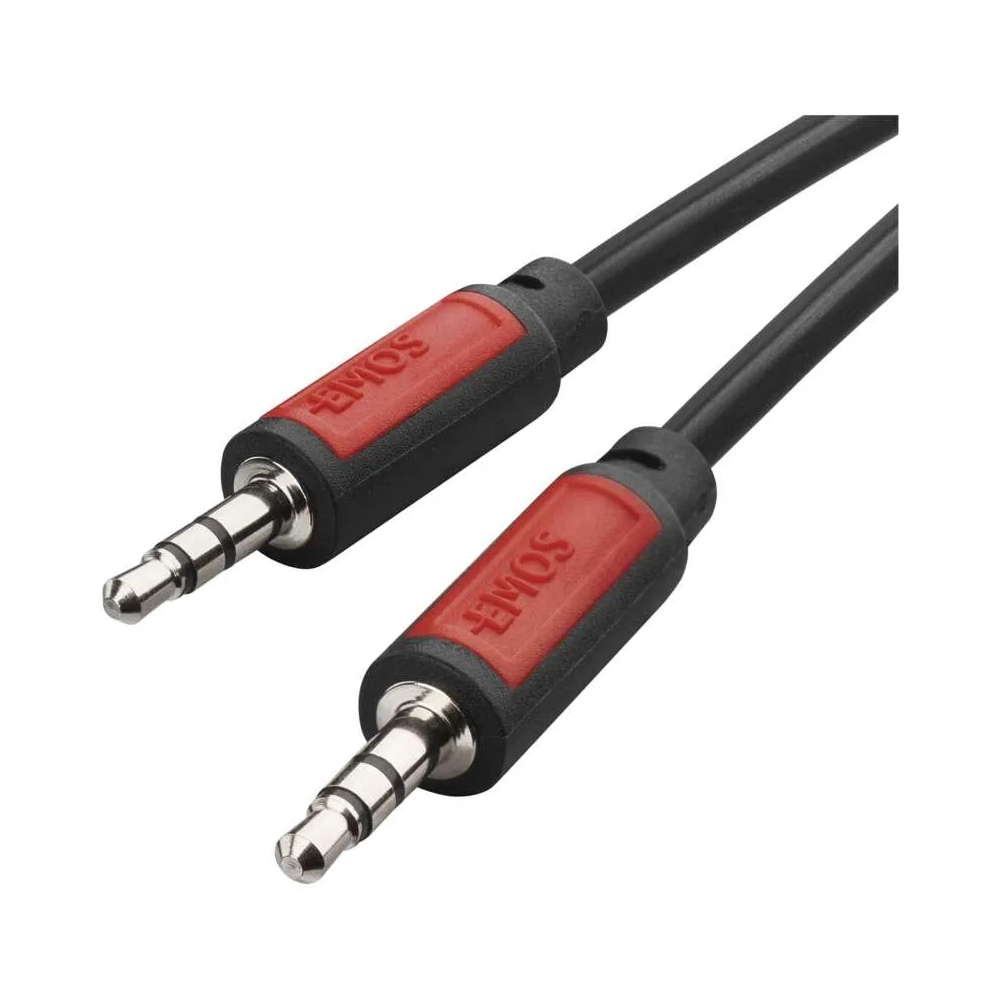 Stereo audio kabel, Jack 3,5 mm vidlice - 3,5 mm vidlice, 3 m (Emos SM5003)