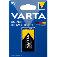 Baterie zinkouhlíková Varta Super Heavy Duty 9V, 6F22, blistr 1 ks (2022101411)