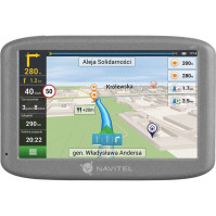 Automobilová navigace Navitel E501 s mapou Evropy, 5", 47 zemí, držák na sklo, lifetime, šedá