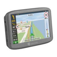 Automobilová navigace Navitel E501 s mapou Evropy, 5", 47 zemí, držák na sklo, lifetime, šedá