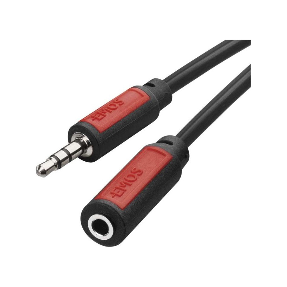 JACK kabel 3,5 mm stereo, vidlice - 3,5 mm zásuvka, EMOS SM5102, délka 2,5 m