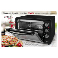 Minitrouba Vigan Mammoth EO45L, gril, horkovzduch, 45 l, 1800 W, černá