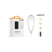 Machršňůra Aligator, univerzální šňůrka pro mobilní telefon, černá (UST001)