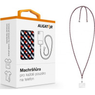 Machršňůra Aligator, univerzální šňůrka pro mobilní telefon, trikolóra (UST007)