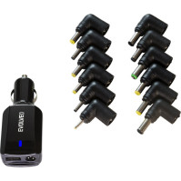 Napájecí zdroj do auta pro notebooky Evolveo Chargee Car90, 12 V, 90 W