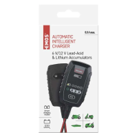 Nabíječka autobaterií 6/12V 0,8A EMOS N1015, desulfatace vybité baterie