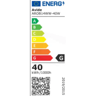 Žárovka do trouby a digestoře, E14, 40 W, AVD Avide, do 300 °C, teplá bílá (AROB14WW-40W)