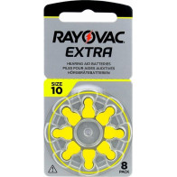Baterie pro naslouchátka Rayovac 10, 1,45 V, 8 ks, zinko-vzduchové (pro neslyšící)