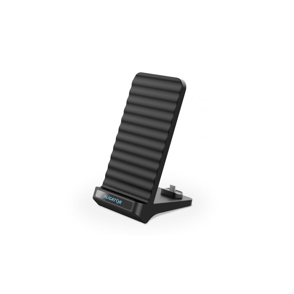 Aligator - B nab 2v1, 15W, BKAligator Stojánek s bezdrátovým nabíjením 15W a USB-C konektorem, 2v1
