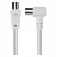 Anténní koaxiální kabel EMOS S30210, 2,5 m, IEC male - IEC female 90°