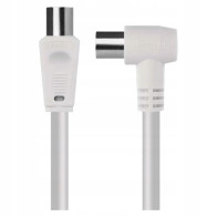 Anténní koaxiální kabel EMOS S30210, 2,5 m, IEC male - IEC female 90°