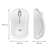 Bezdrátová myš Logitech M220 Silent, optický senzor, bílá