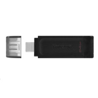 USB Flash Kingston DataTraveler 70, 64GB, USB-C (DT70/64GB), černý