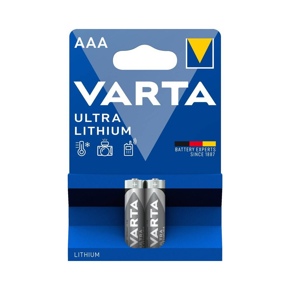 Baterie lithiová Varta Professional AAA, FR03, blistr 2 ks (6103301402)