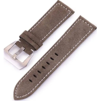 PU řemínek Deveraux PD017 (umělá kůže), 22 mm, spona, šedý (DEV0157)