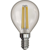Žárovka EMOS Filament Mini Globe, E14, 4W, 230V, 465lm, 4000K, neutrální bílá (NW)